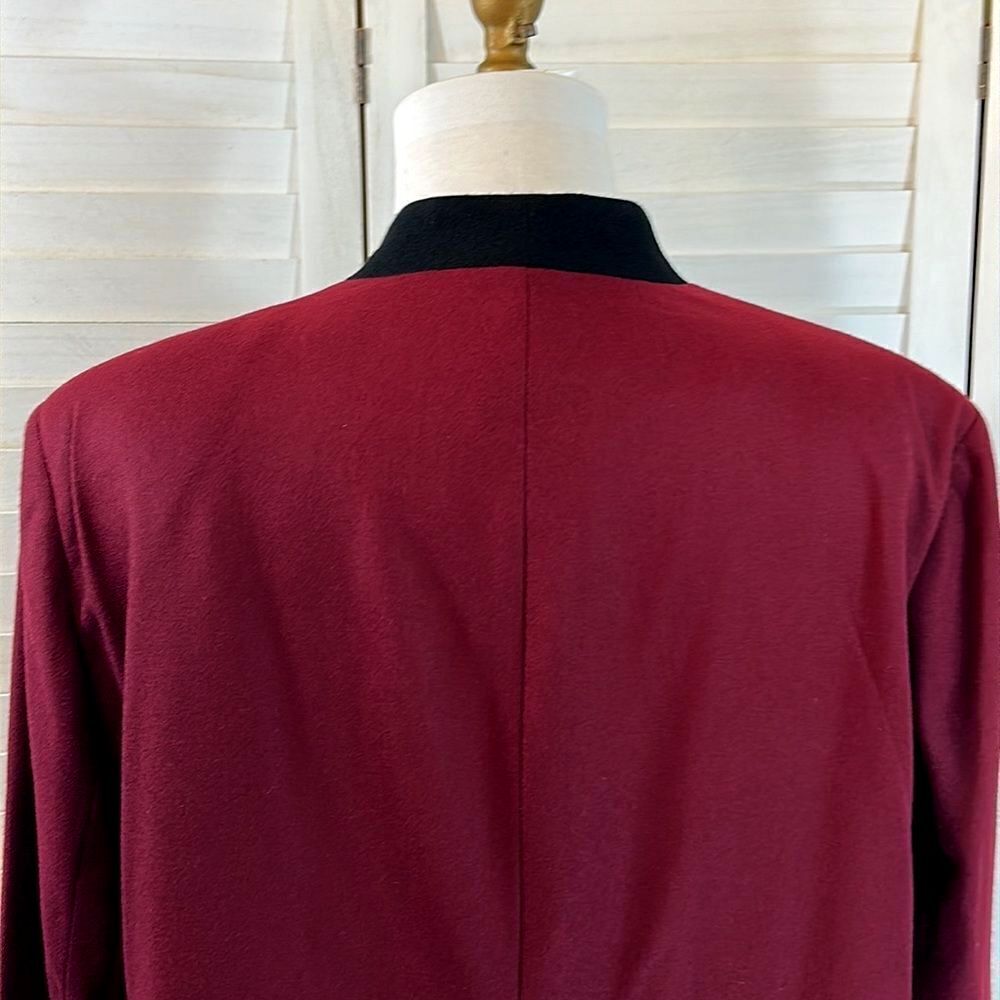 Koret Burgundy Wool Blazer 22W NWT - Picture 8 of 13